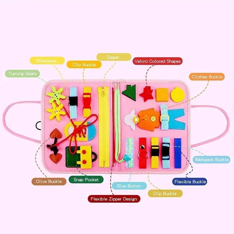 Busy Board Montessori Toys for Toddler